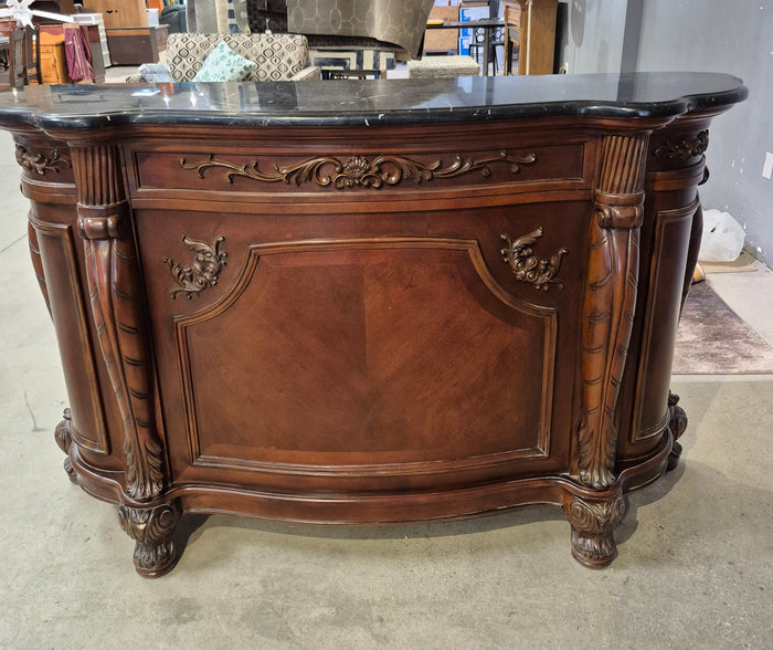 68"W Bar with Granite-Look Tile Top