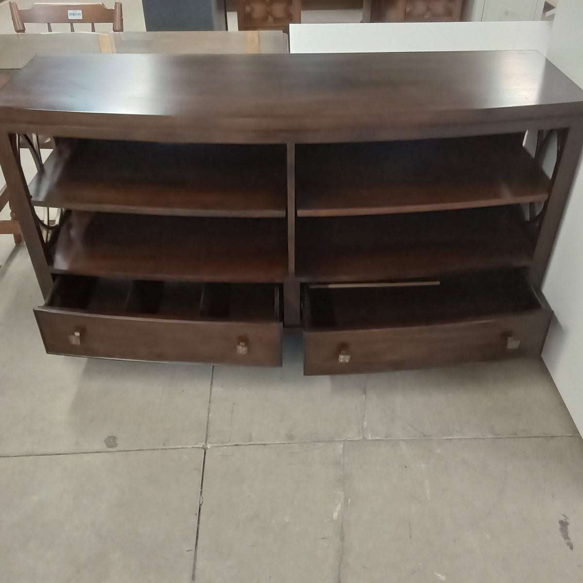 62"W TV Stand with Storage