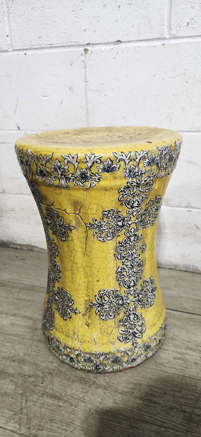 Vintage Ceramic Garden Stool / Pair