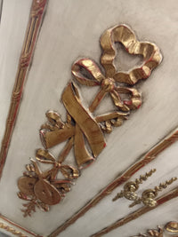 28"W Antique Storage Cabinet With Marble top