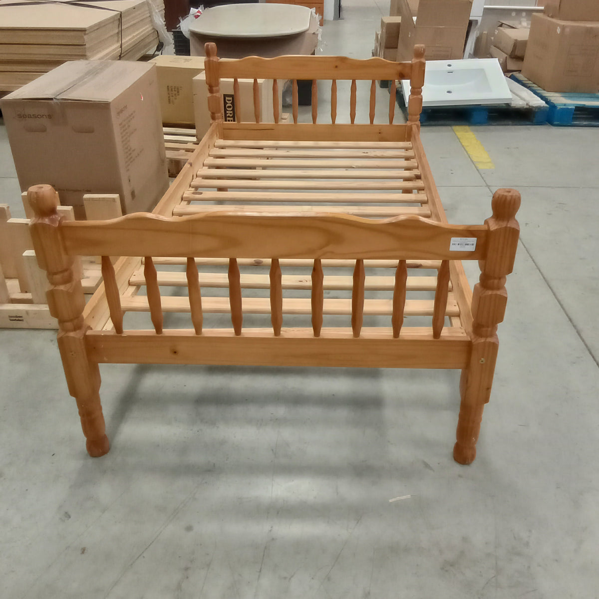 Natural Light wood Twin Wooden Bed Frame #AW18