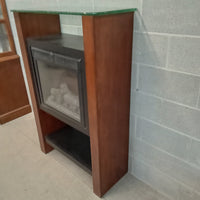 35.5"W Electric Fireplace and Mantle