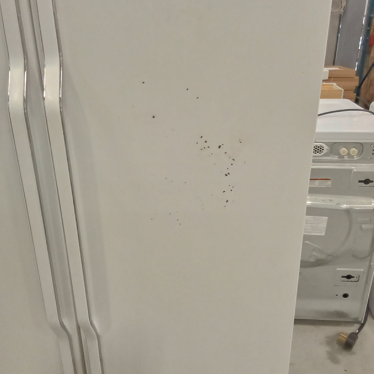 33"W Side by Side Fridge Freezer in White