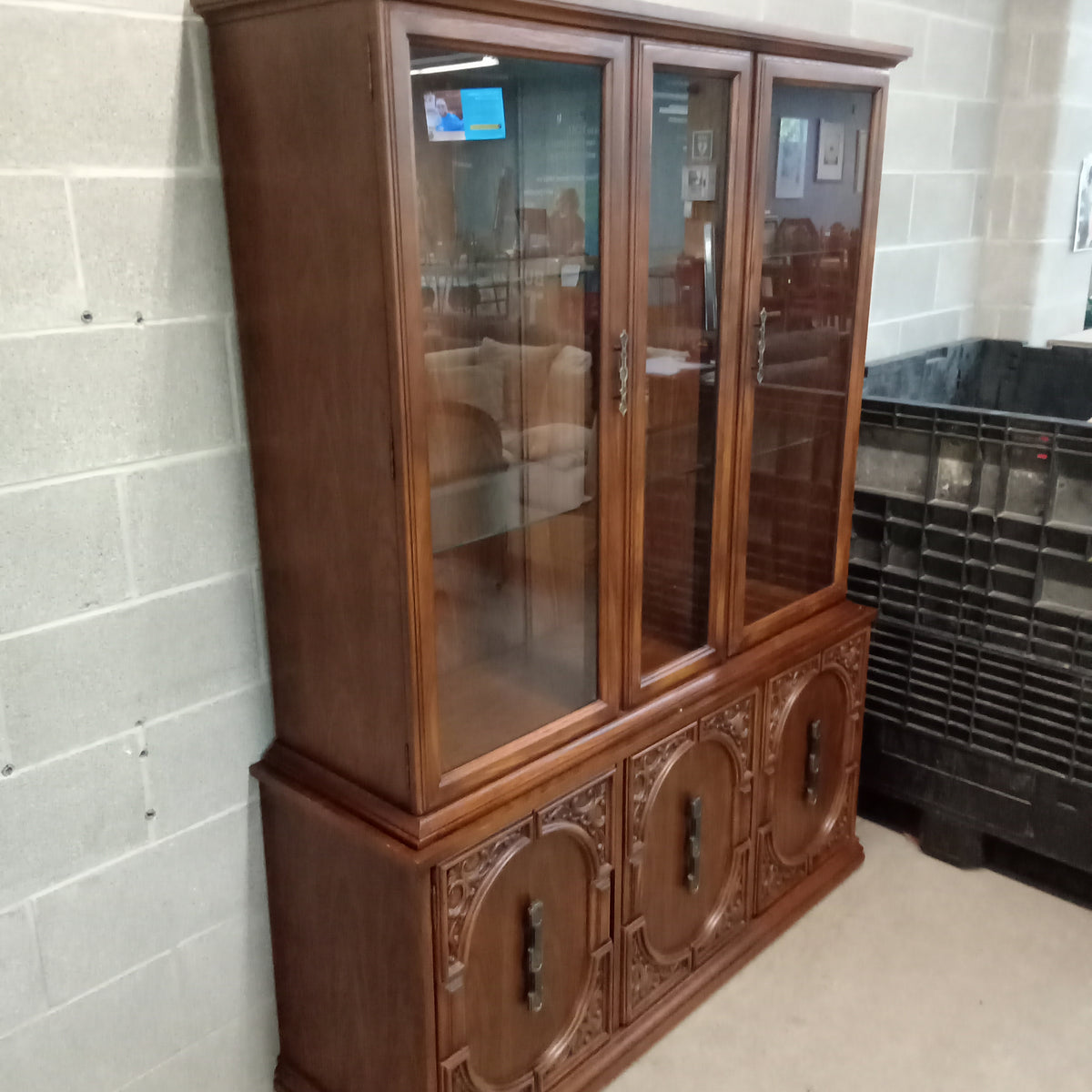 54"W 2-Piece Display Hutch