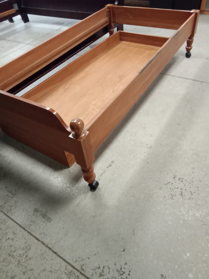 42"W Solid Wood Twin Trundle Bed Frame
