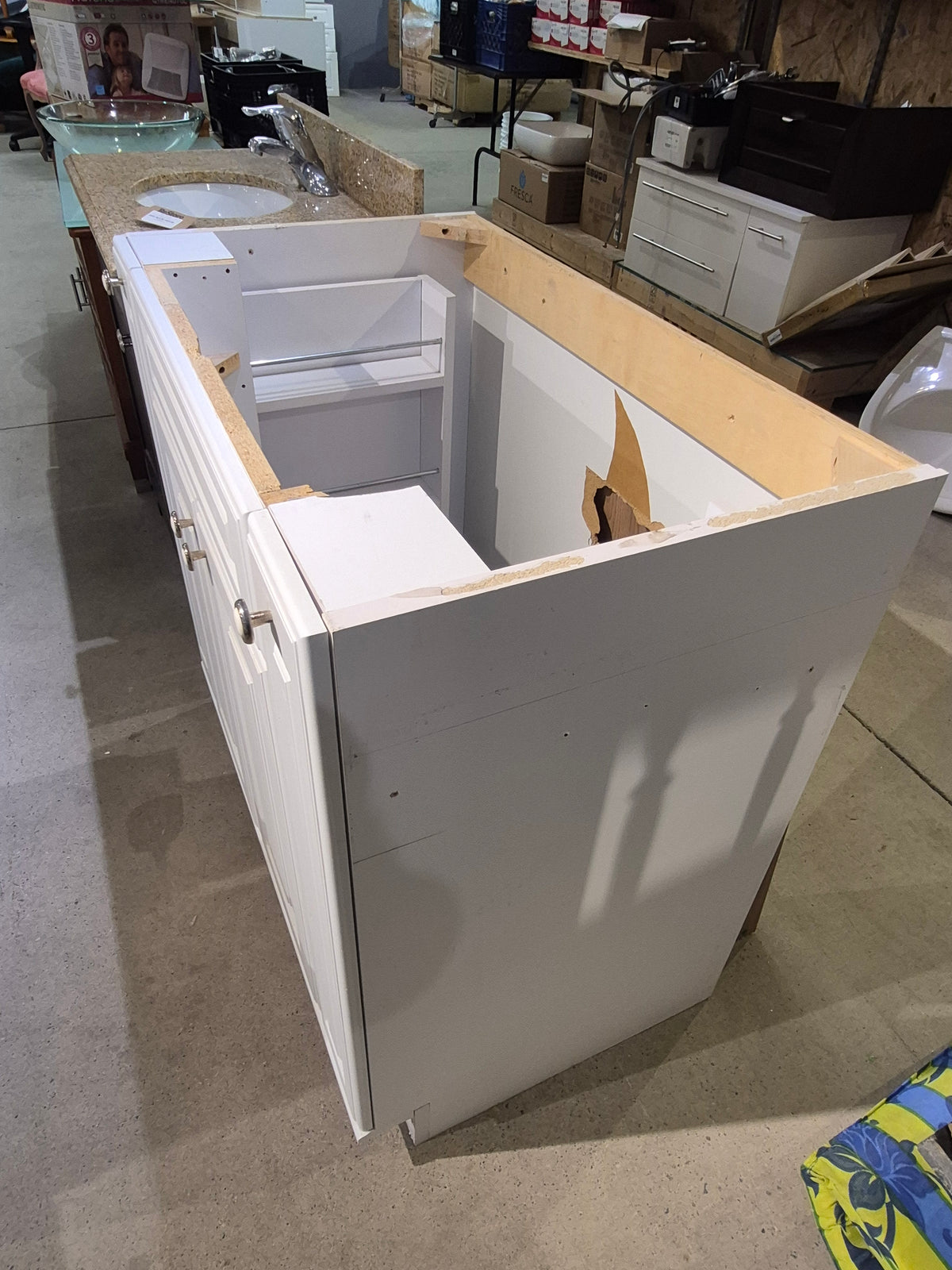 36" White Vanity Cabinet