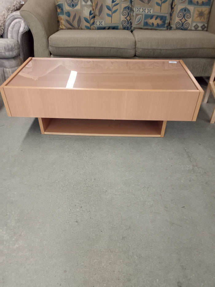 48"W Coffee Table with Two Drawers