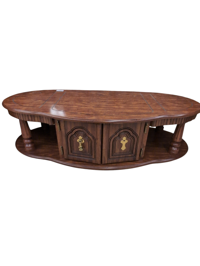 Nutmeg Cherry Wood finish Coffee Table #FT4