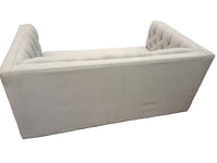 Tufted Back Loveseat With Velvet Upholstery