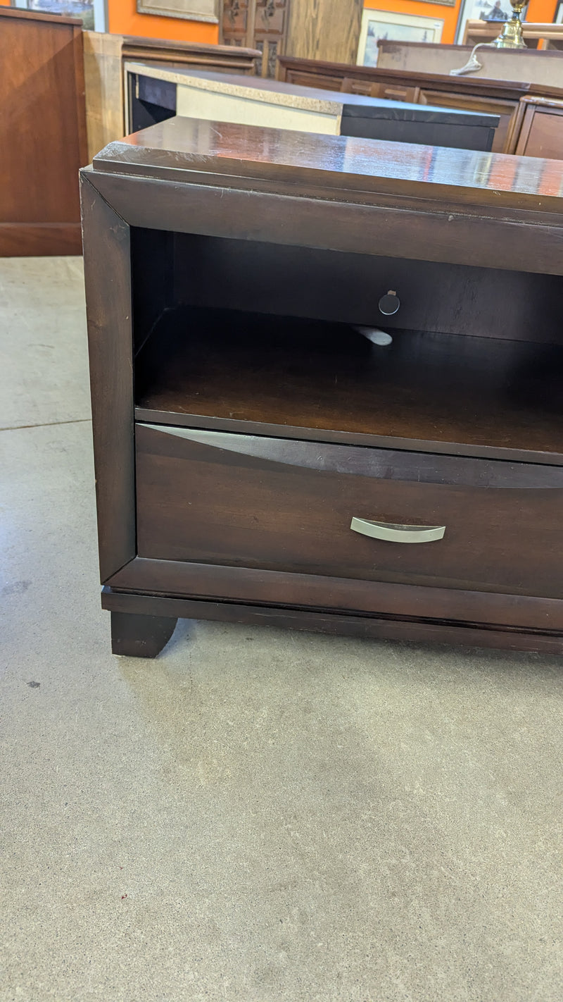 61"W Dark Chestnut TV Stand