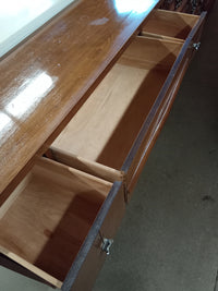 56"W 9-Drawer Wooden Dresser