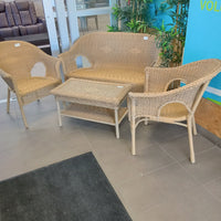 4-Piece Wicker Patio Conversation Set