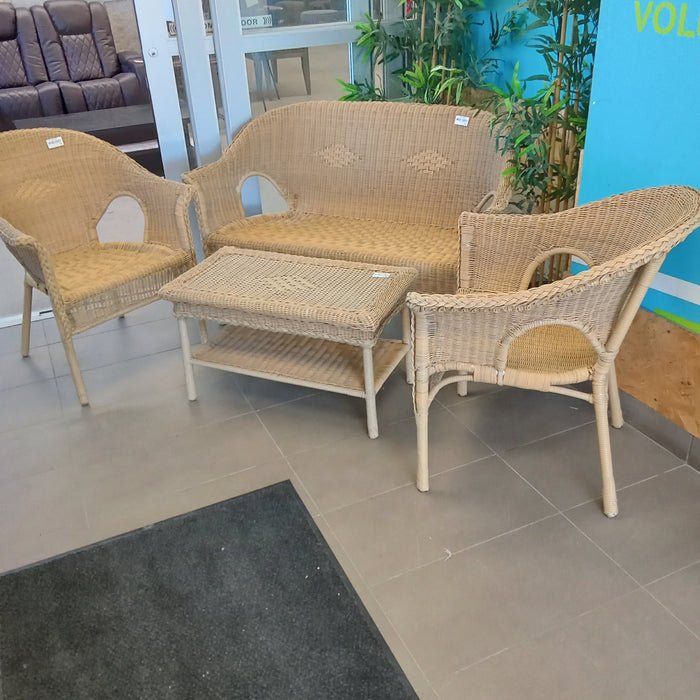 4-Piece Wicker Patio Conversation Set