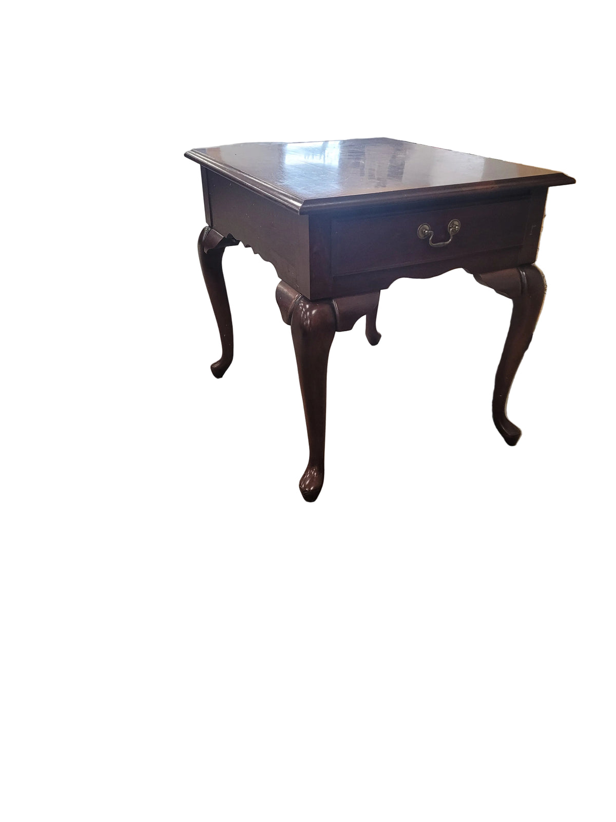 High Gloss Mahogany End Table