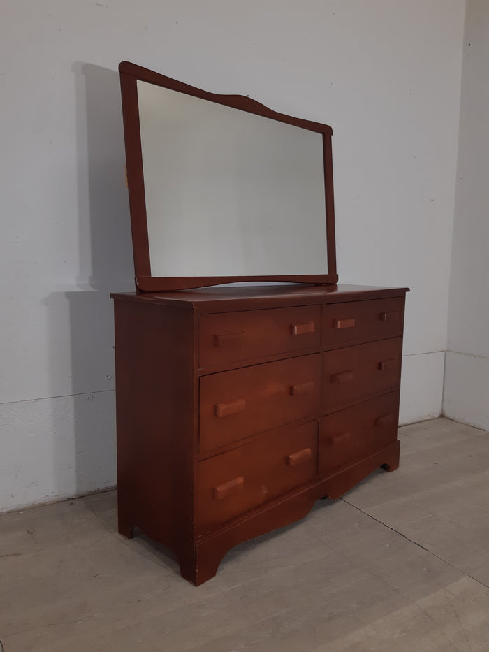 Solid Wood  Dresser & Mirror