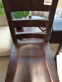 Ladderback Swivel Wooden Bar Chair