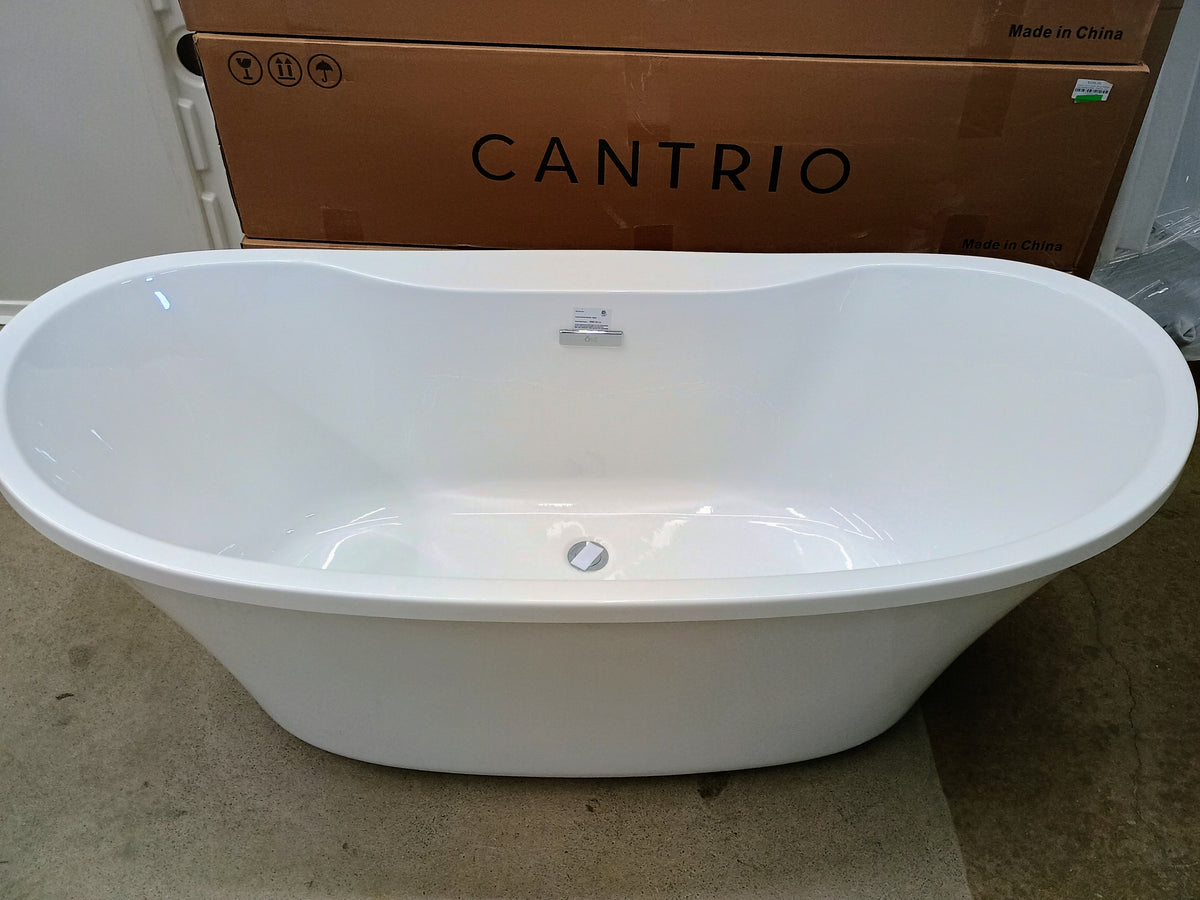 OVE Decor Riley 60" Freestanding Bathtub in White