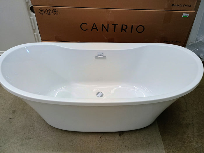 OVE Decor Riley 60" Freestanding Bathtub in White