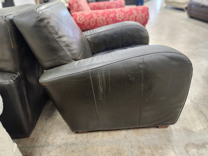 Black Leather Club Chair