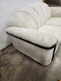 Light Beige Upholstered Loveseat
