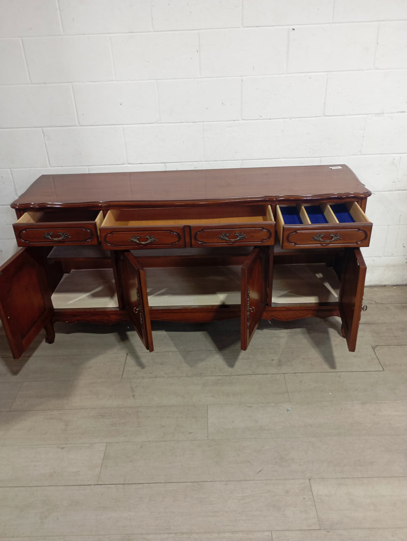 Carved Walnut Sideboard