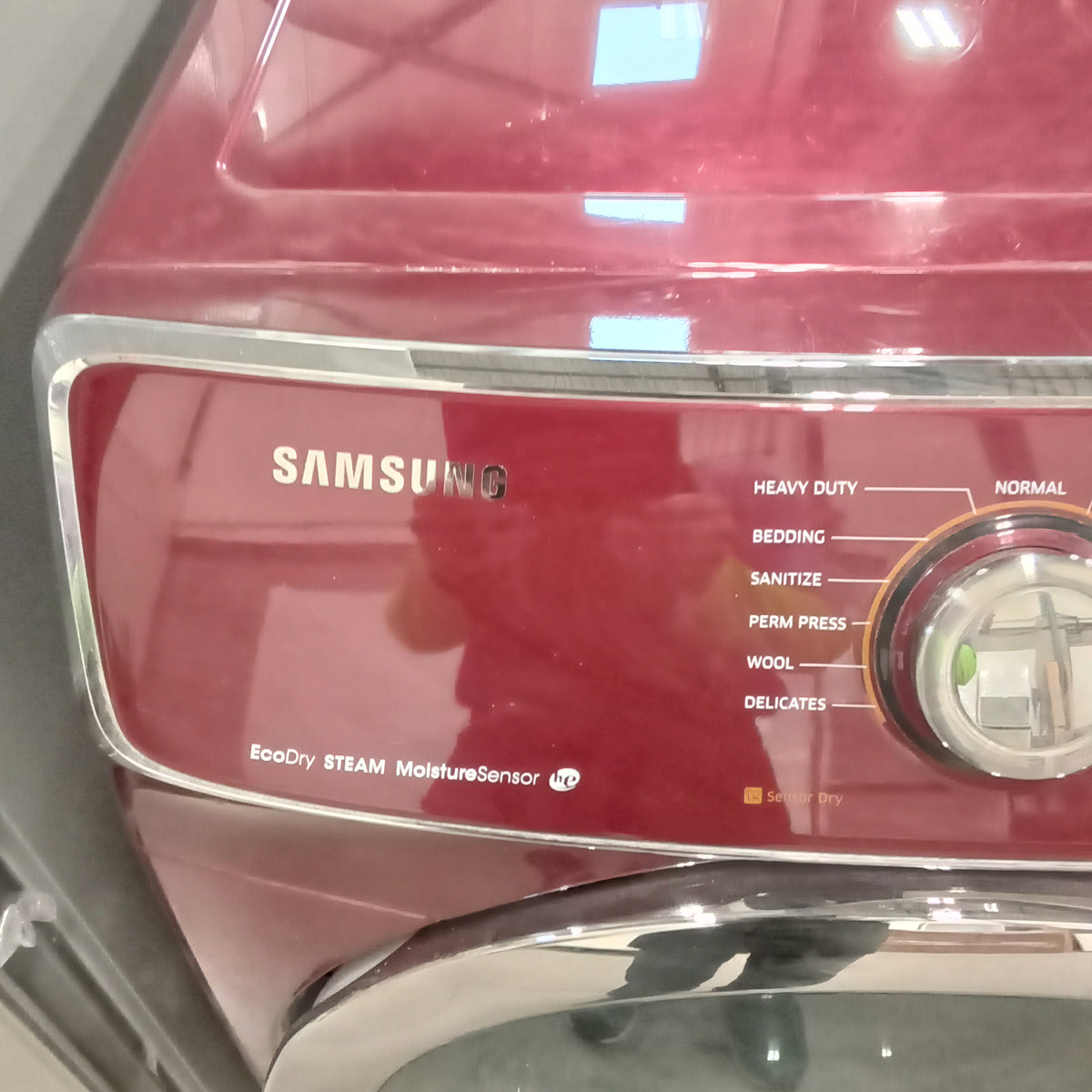 27"W Electric Front Load Dryer in Burgundy Finish