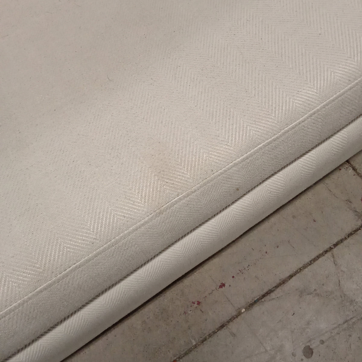 120"W 4-Piece Sectional Sofa in Cream Fabric