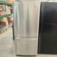 30"W Fridge with Bottom Freezer - Stainless Steel