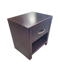 Modern Espresso Nightstand W/ 1 Drawer