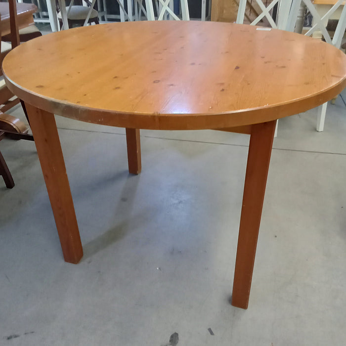 42"Diameter Knotty Pine Dining Table