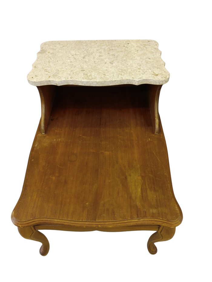 Two - Tier French Provincial End Table