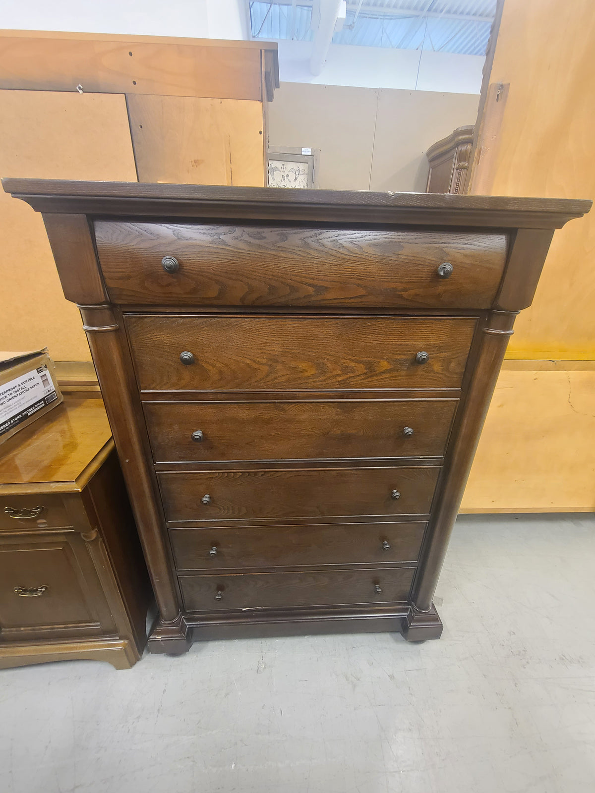 Dark Brown 6-Drawer Dresser
