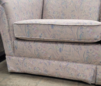 Light Pastel Floral-Patterned Loveseats
