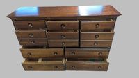 64"W Dark Walnut Dresser