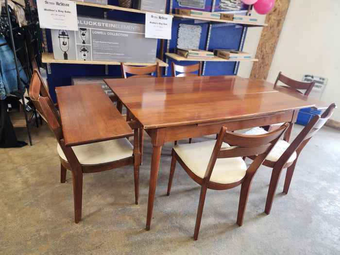 Wooden 7 Piece Draw Leaf Dining Set
