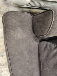 Cozy Charcoal Upholstered Loveseat