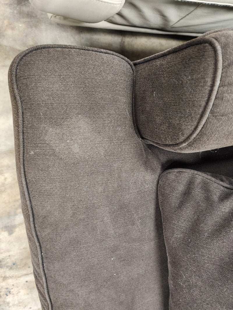 Cozy Charcoal Upholstered Loveseat