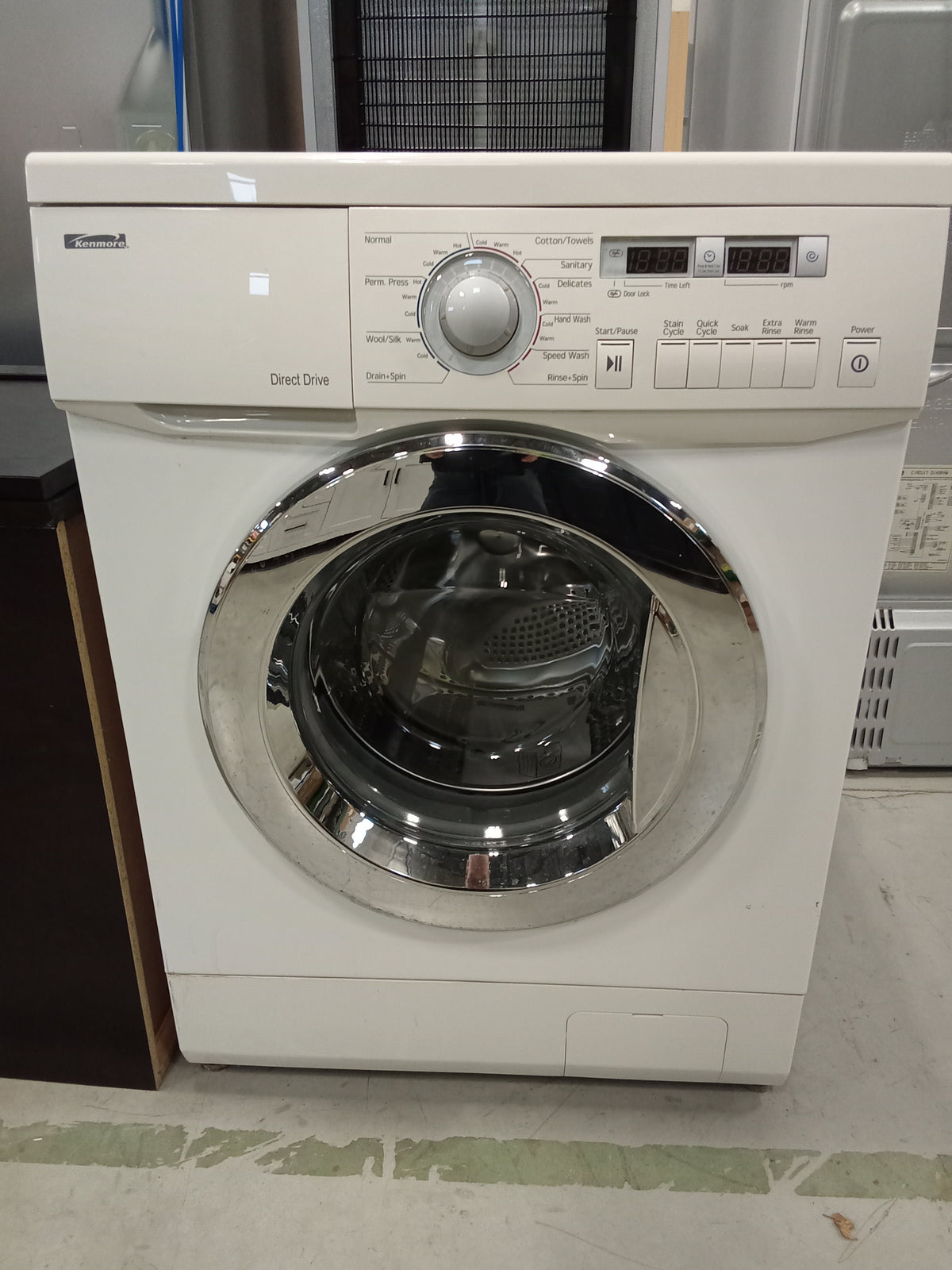 23.5"W White Front-Load Washing Machine