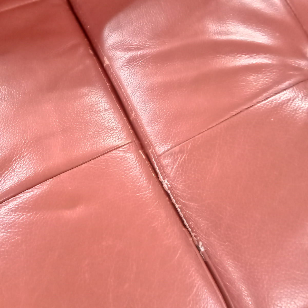 120"W 3-Piece Sectional Sofa in Red Leather