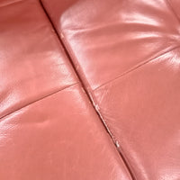120"W 3-Piece Sectional Sofa in Red Leather