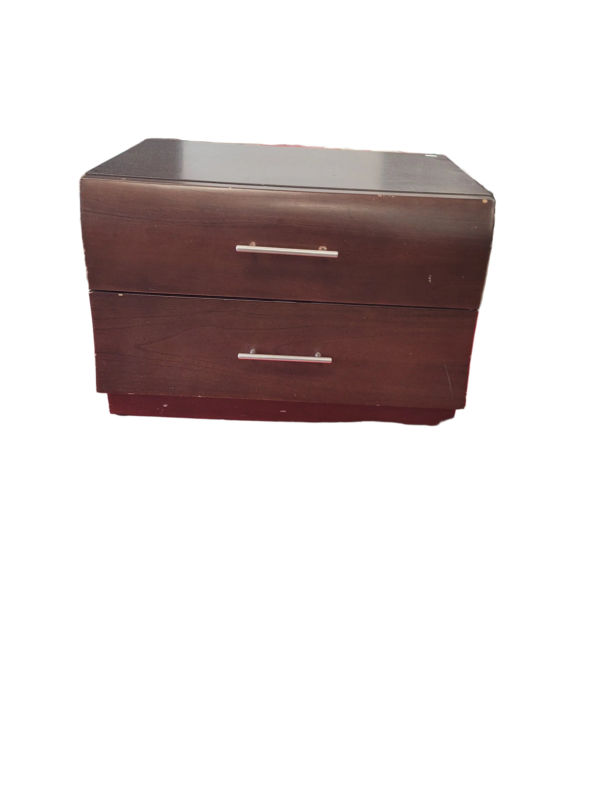 Small Modern 2-Drawer Nightstand