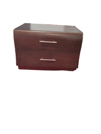 Small Modern 2-Drawer Nightstand