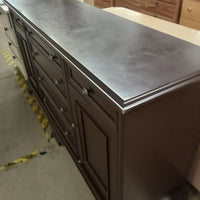 70.5"W Solid Wood 6-Drawer 2-Cupboard Dresser