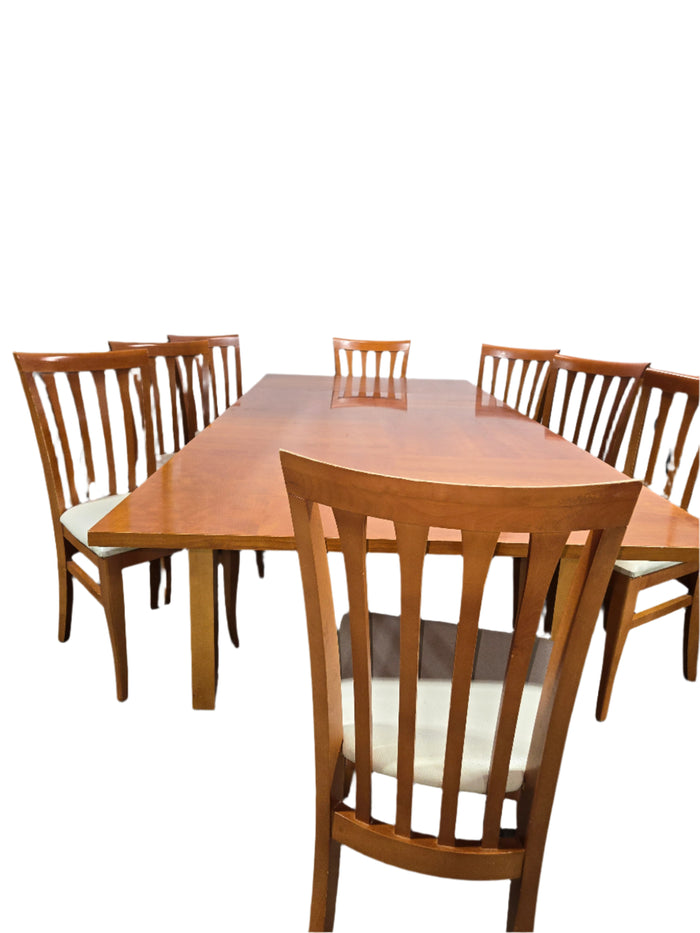 Teak Dining Table with 8 Chairs