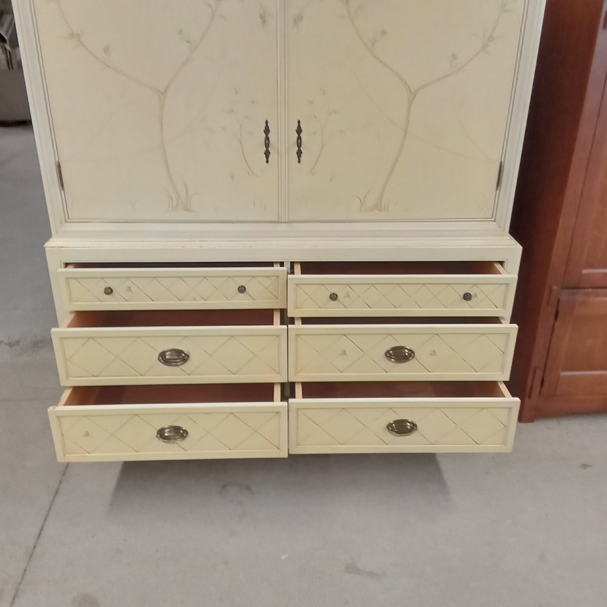 60"W 2-Piece Vintage Style Armoire