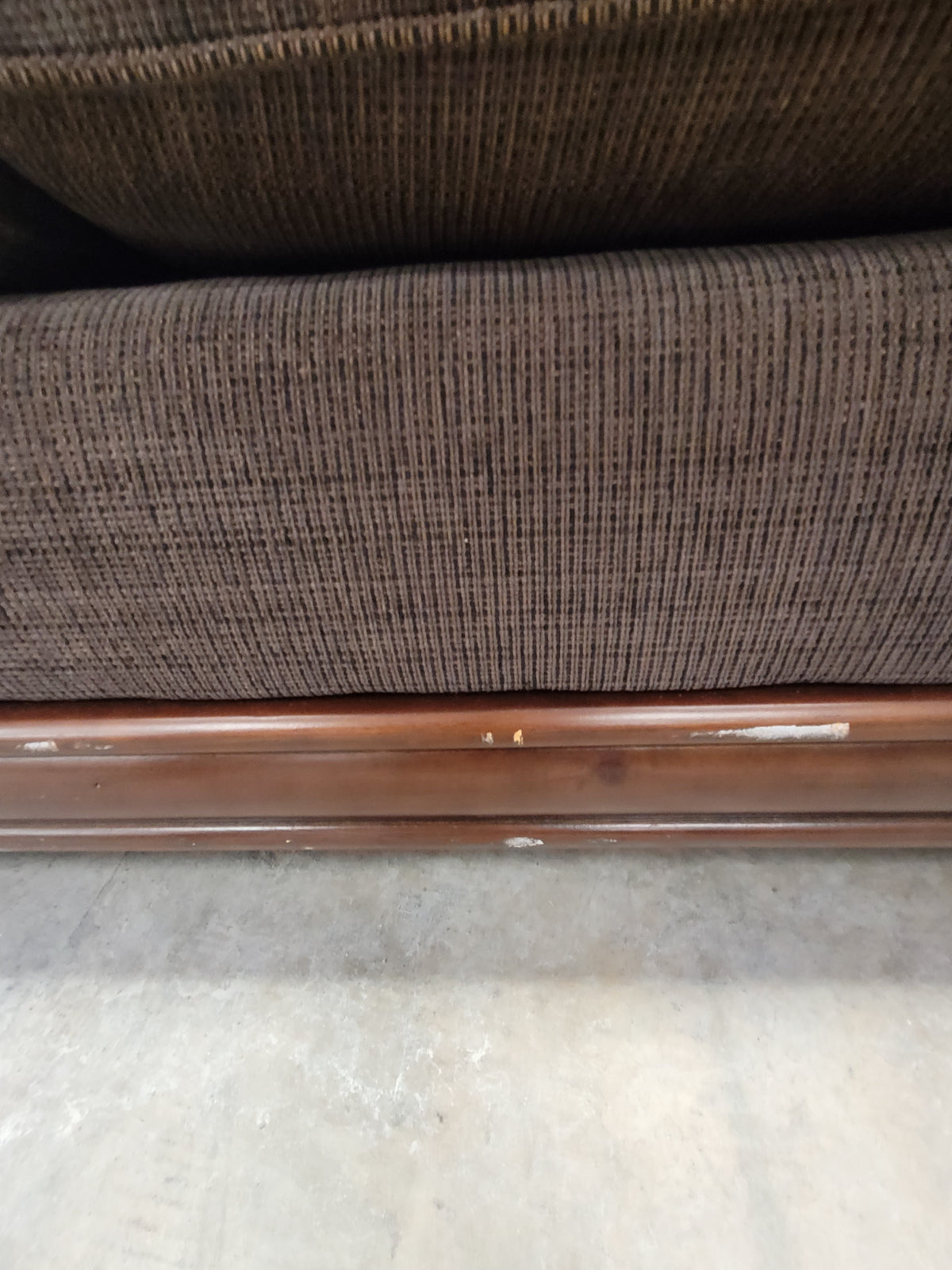 Brown Antique-Style Loveseat