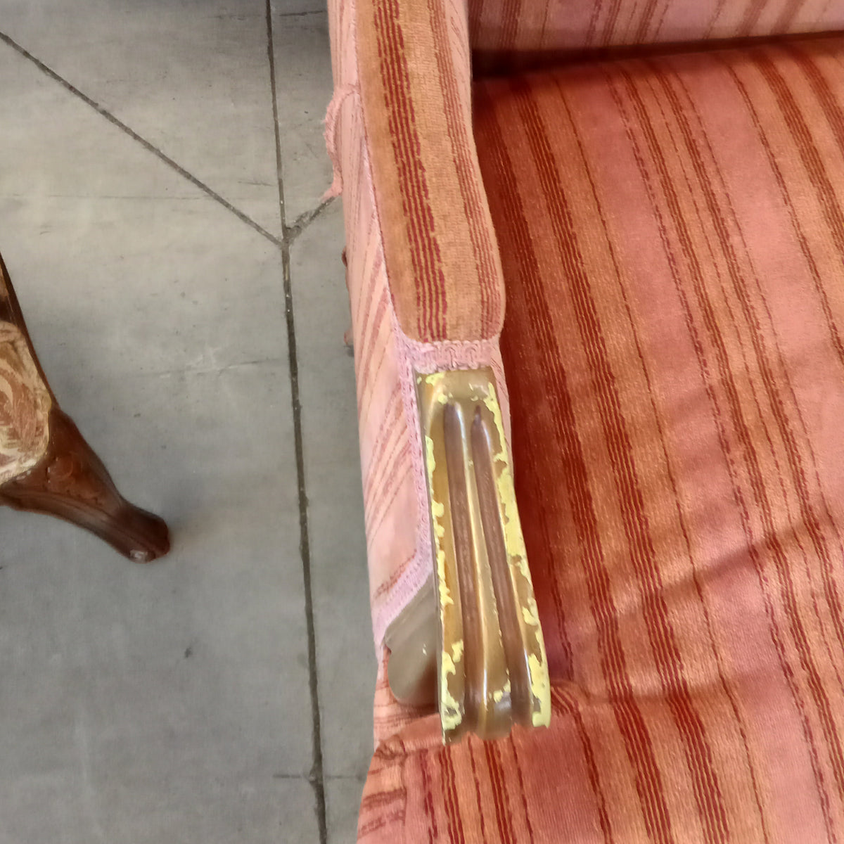 96"W 3-Seat French Provincial Sofa