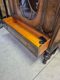 Antique Walnut China Cabinet