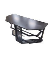 Black Metal Framed Corner Tv Stand