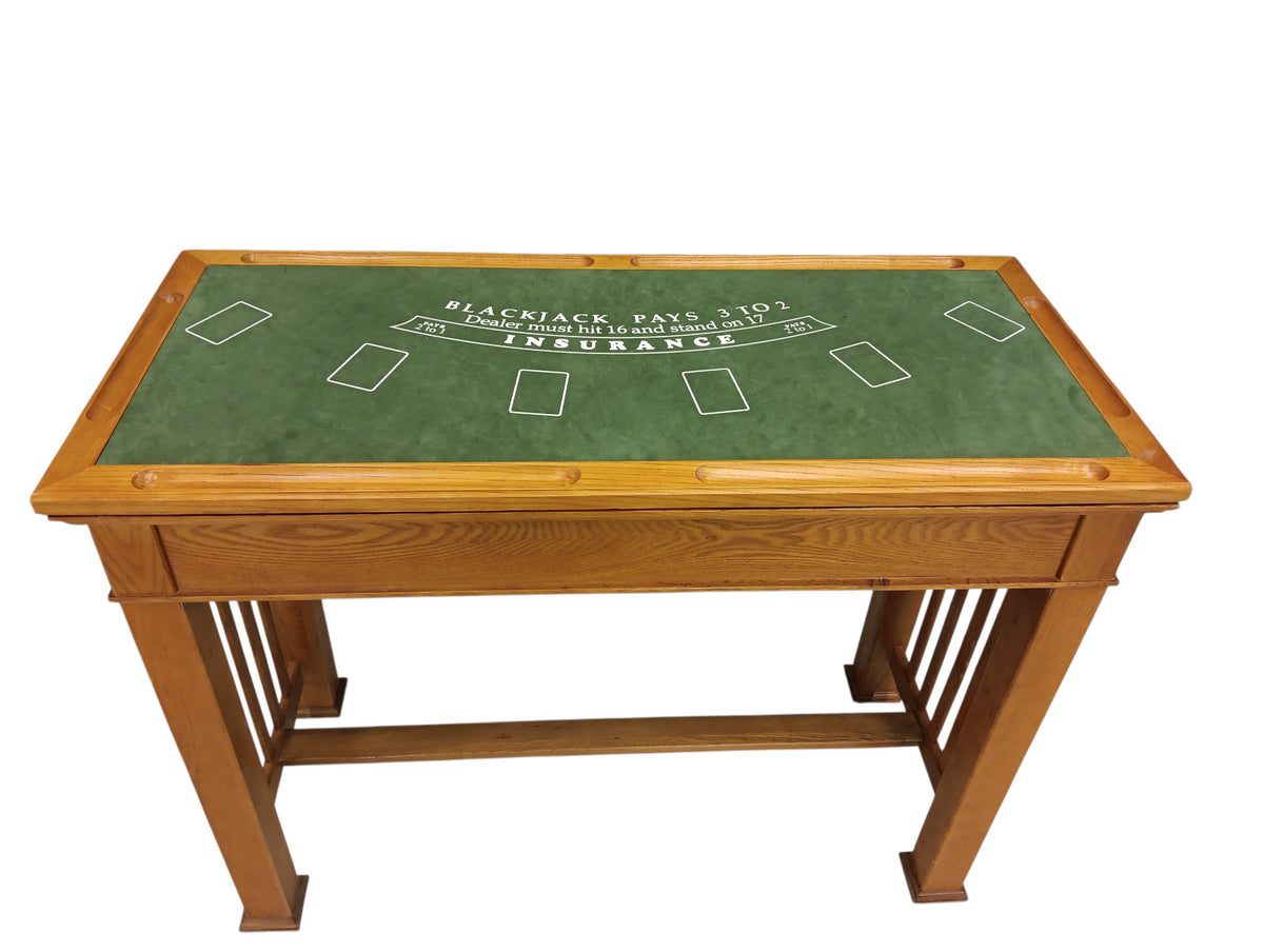 Game Table - Solid Honey Oak